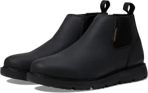 Carhartt Millbrook Water Resistant Romeo Wedge Boot - Work Boots for Men in Brown Oil Tanned Leather, with 4" Shaft, Cement Construction, FastDry, and Slip Resistant & Electrical Hazard Resistant