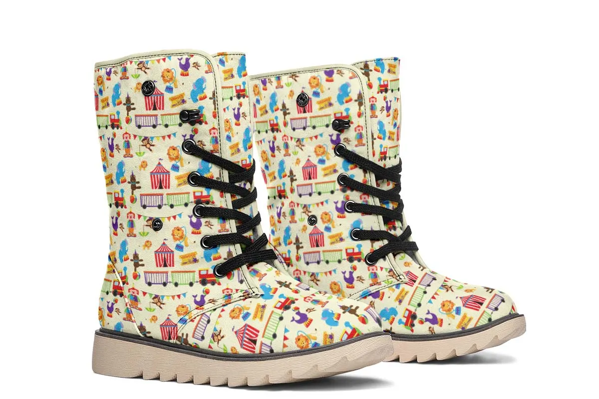 Circus Pattern Polar Vibe Boots