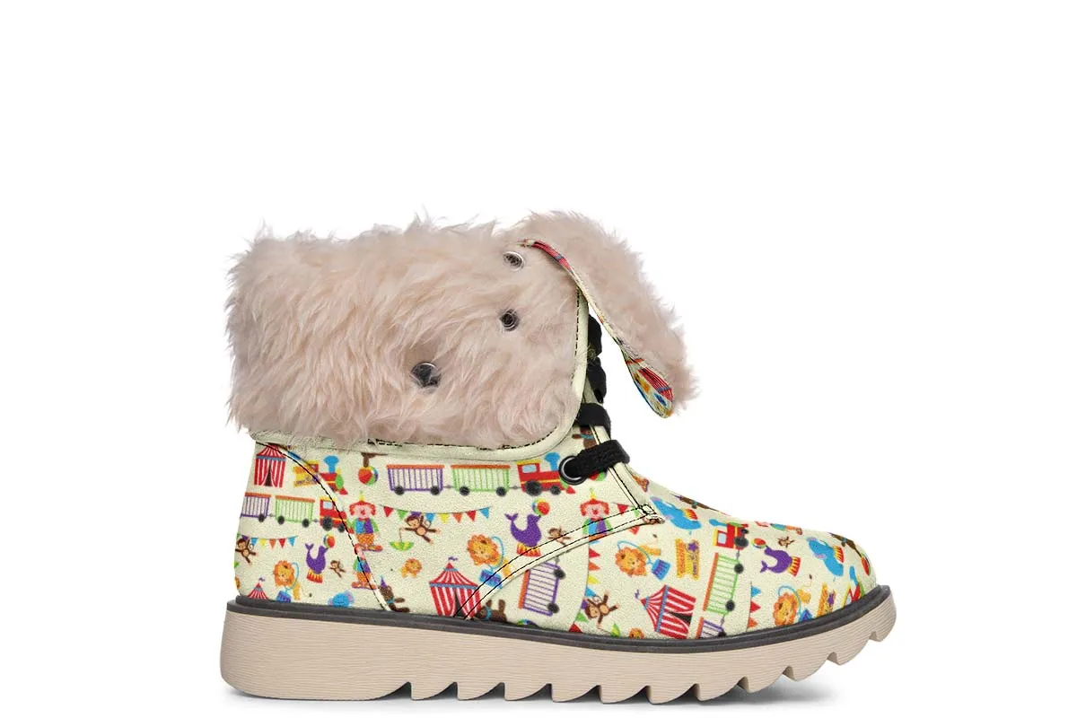 Circus Pattern Polar Vibe Boots
