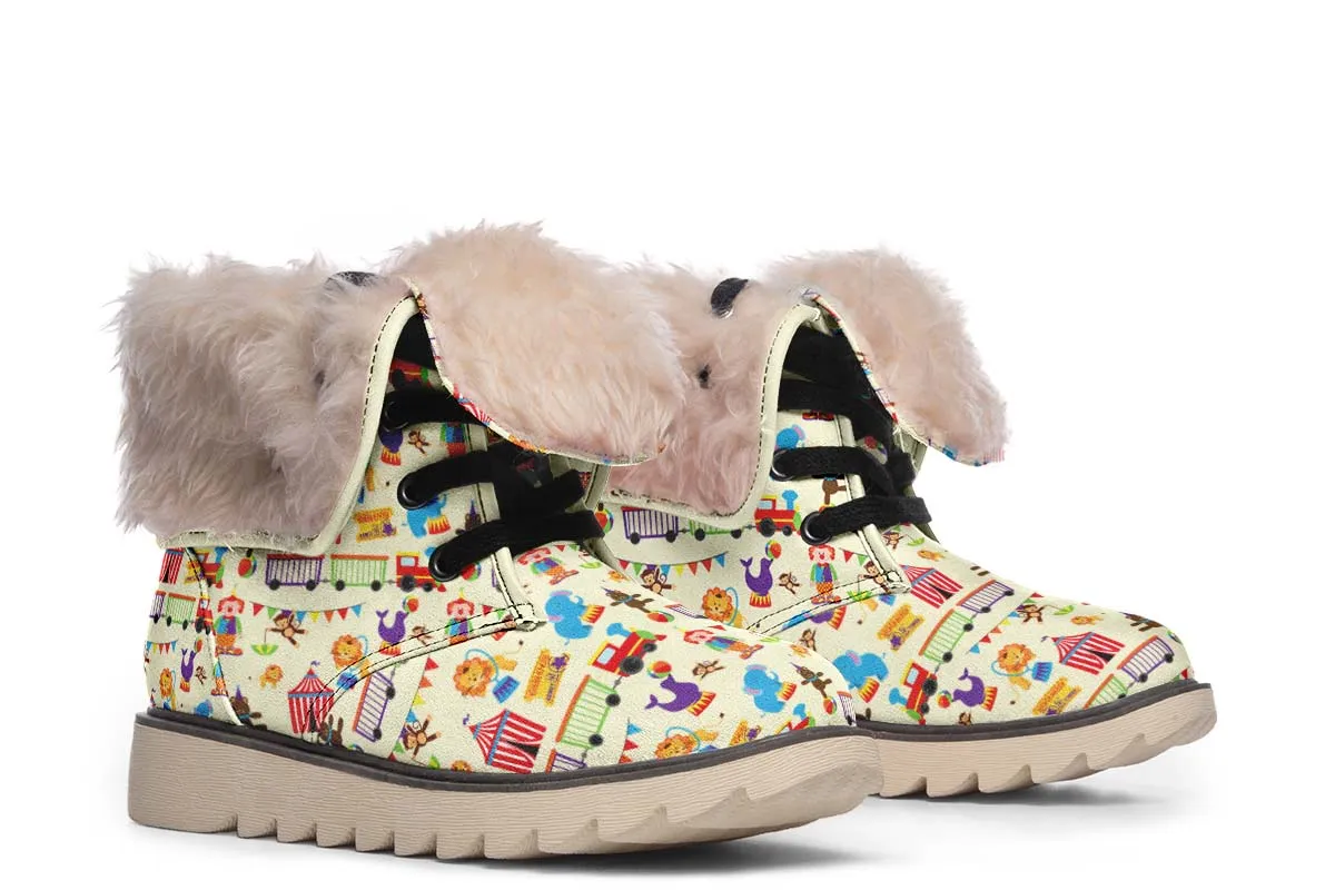 Circus Pattern Polar Vibe Boots