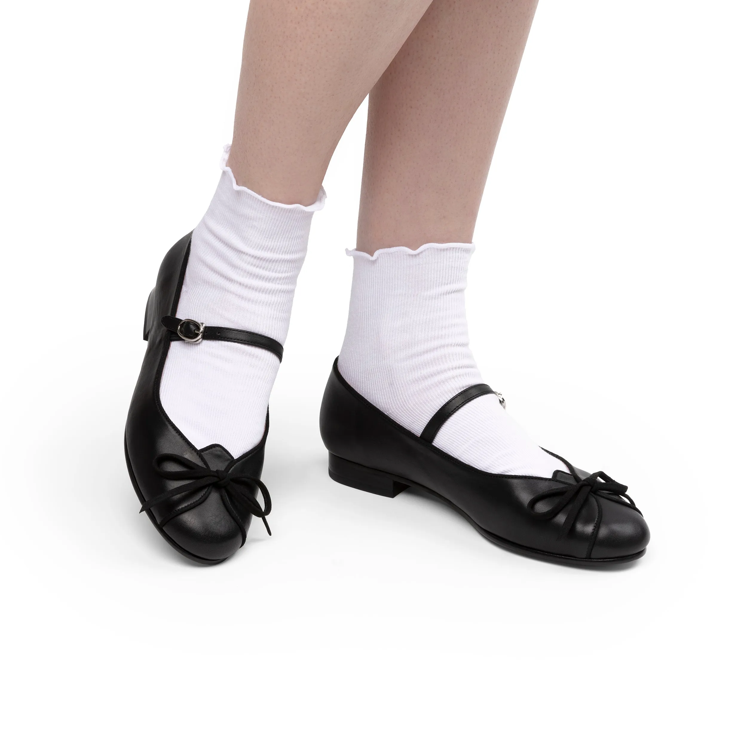 Claud Vintage Flats Wide (Black)