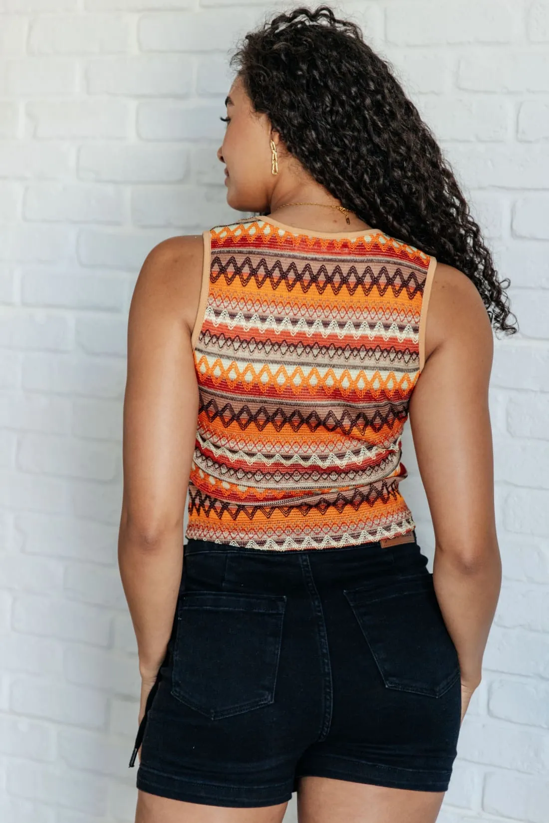 Colorful Knit Tank in Neutrals