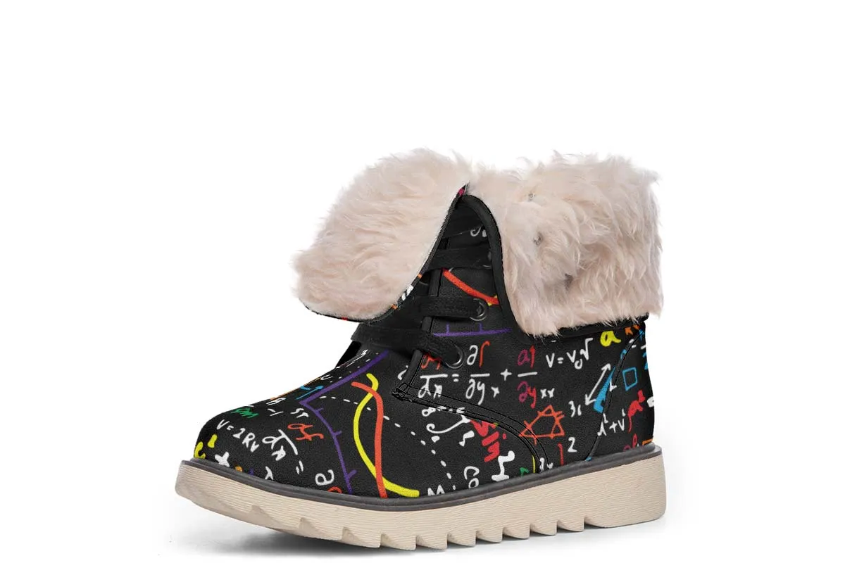Colorful Math Equation Polar Vibe Boots