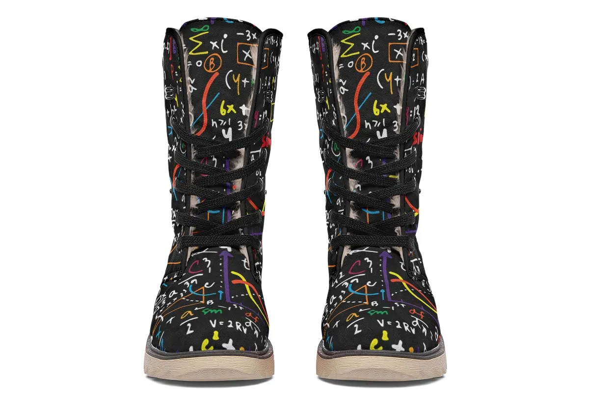 Colorful Math Equation Polar Vibe Boots