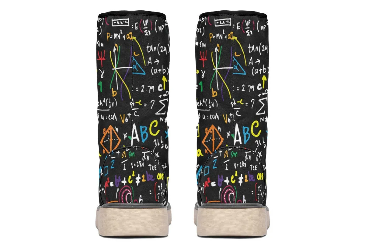 Colorful Math Equation Polar Vibe Boots