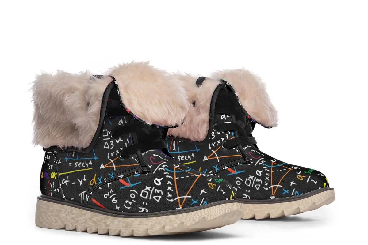 Colorful Math Equation Polar Vibe Boots