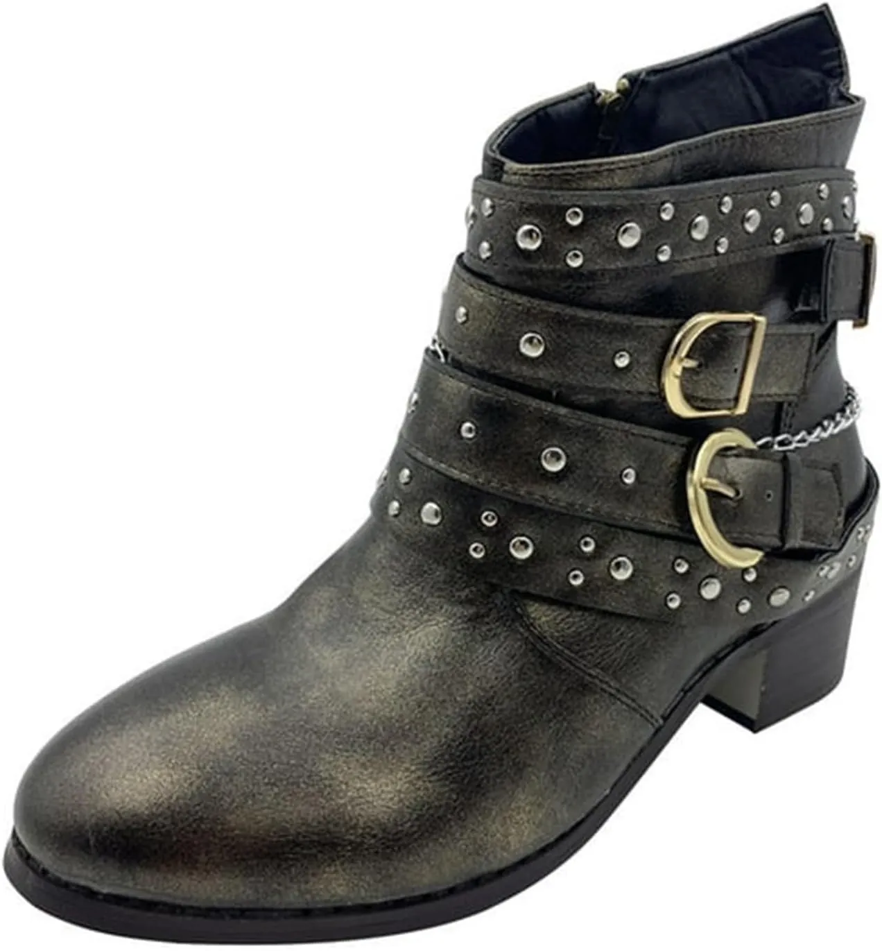 Combat Boots Womens Ankle Ankle Booties for Women Dressy Womens Fashion Boots Fall Work Boot Shoe Laces Men Fashion Round Toe Lug Sole Low Heel Chelsea Fashion