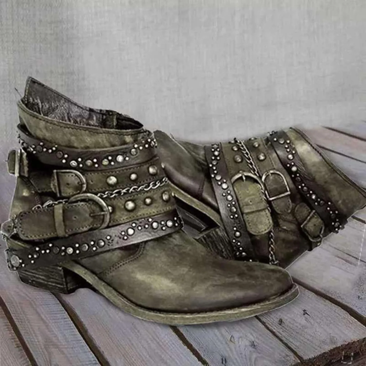 Combat Boots Womens Ankle Ankle Booties for Women Dressy Womens Fashion Boots Fall Work Boot Shoe Laces Men Fashion Round Toe Lug Sole Low Heel Chelsea Fashion