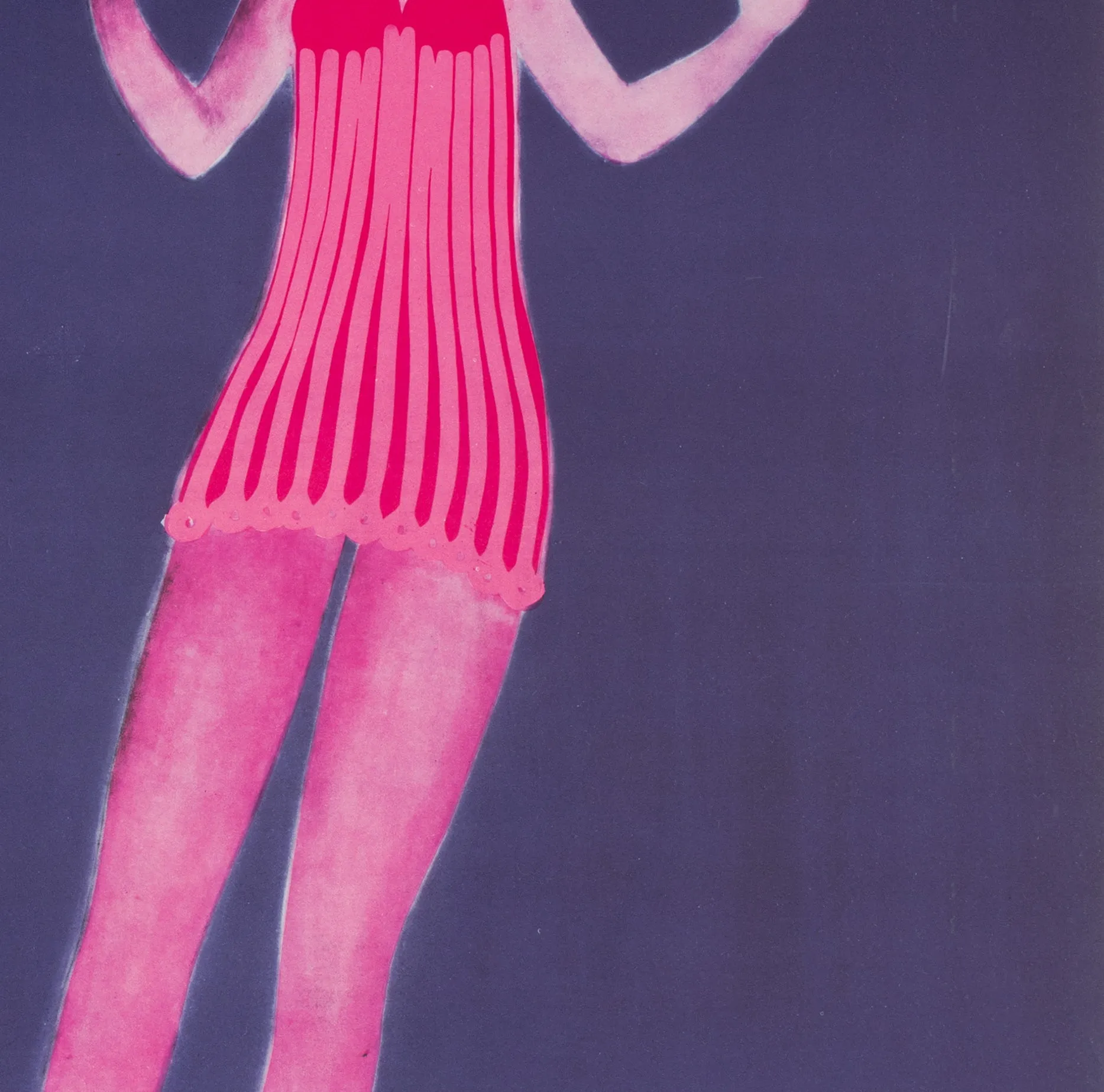 Cyrk Three Aerialists 1966 Polish Circus Poster, Danuta Zukowska