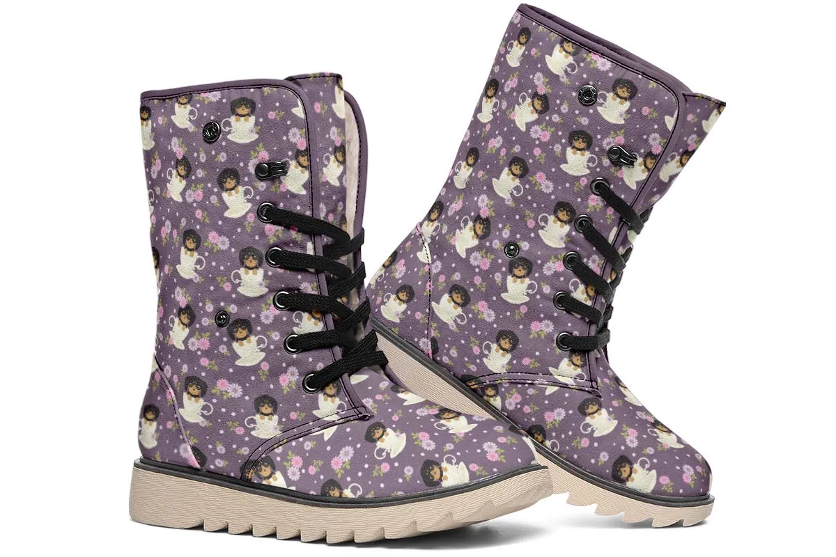 Dachshund Cup Of Tea Polar Vibe Boots