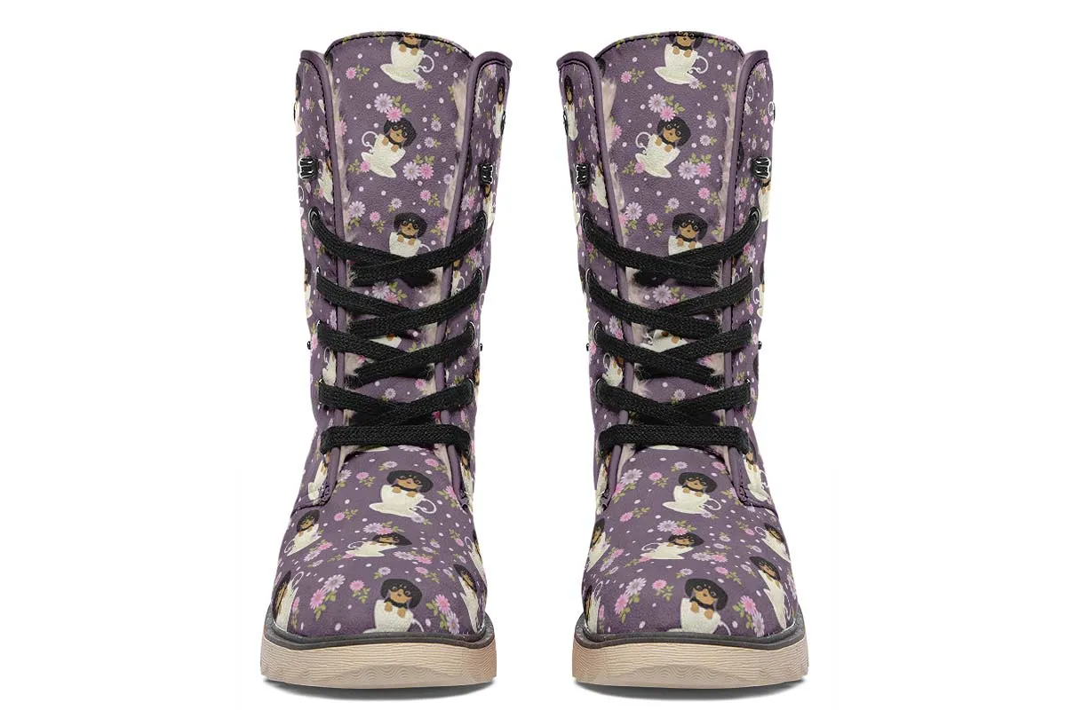 Dachshund Cup Of Tea Polar Vibe Boots