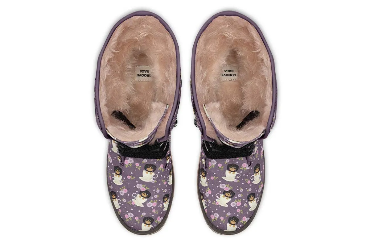 Dachshund Cup Of Tea Polar Vibe Boots