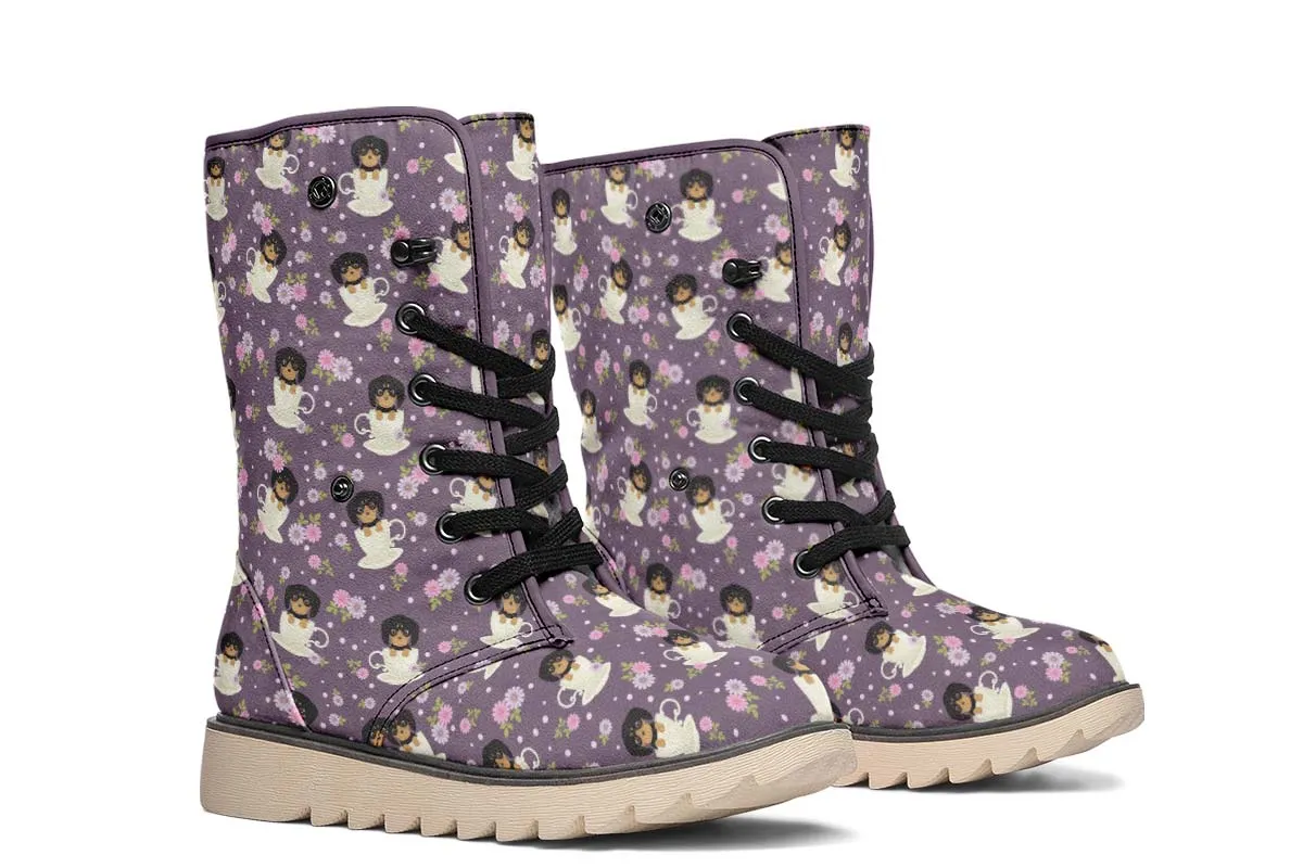 Dachshund Cup Of Tea Polar Vibe Boots