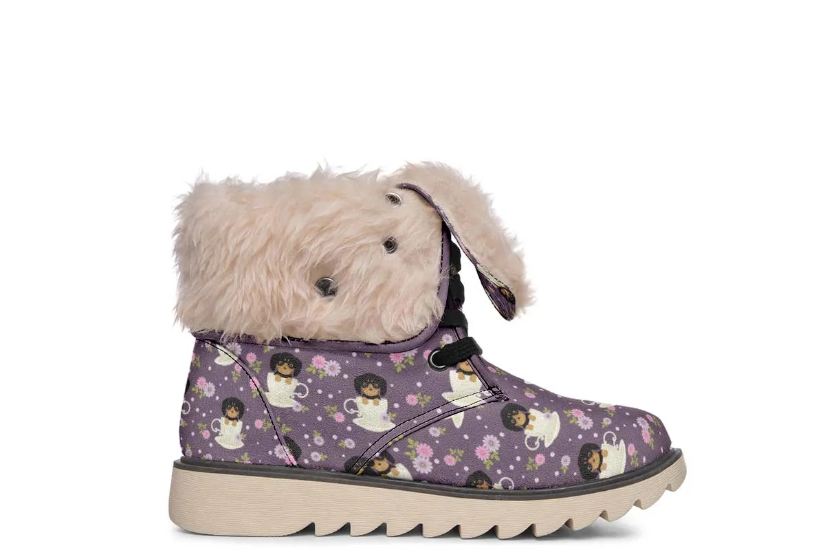 Dachshund Cup Of Tea Polar Vibe Boots