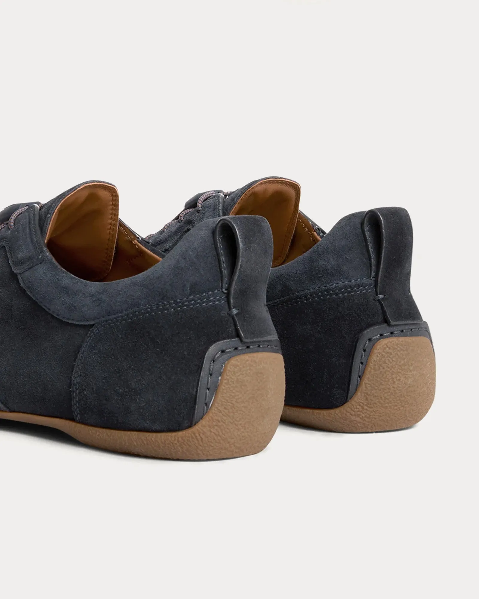 Davies Automotive Suede Midnight Blue Low Top Sneakers