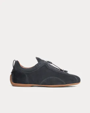 Davies Automotive Suede Midnight Blue Low Top Sneakers
