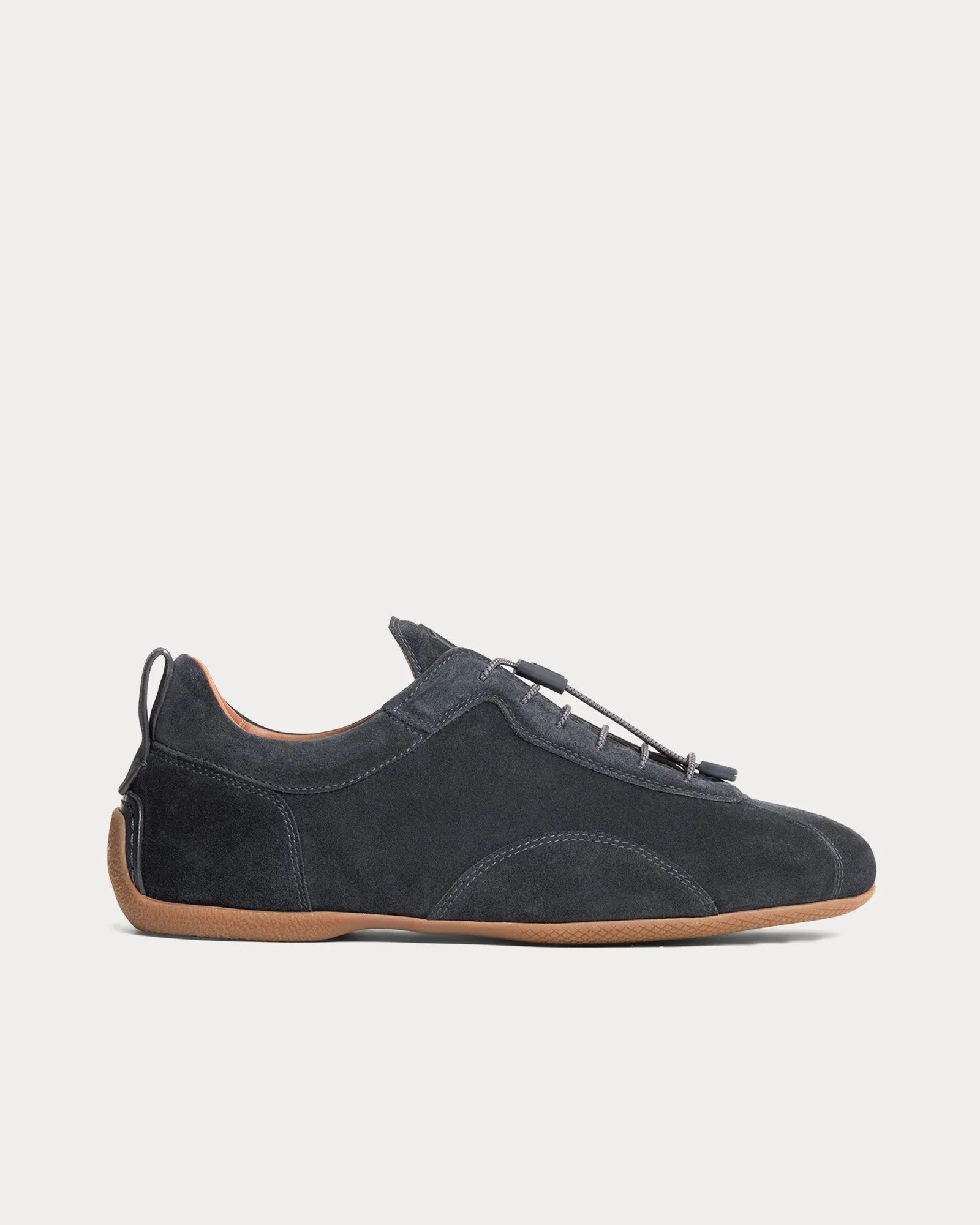 Davies Automotive Suede Midnight Blue Low Top Sneakers