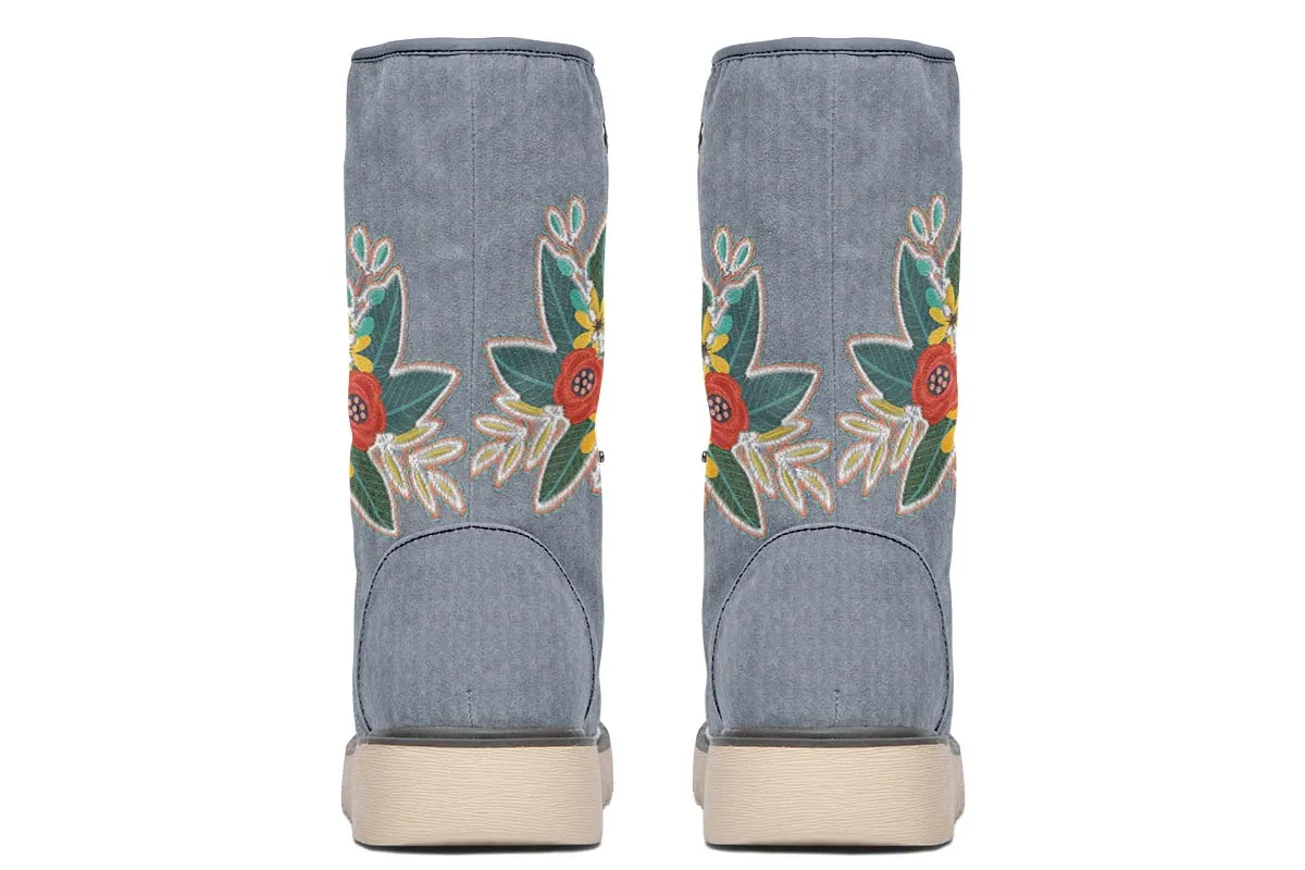 Denim Style White Labrador Polar Vibe Boots