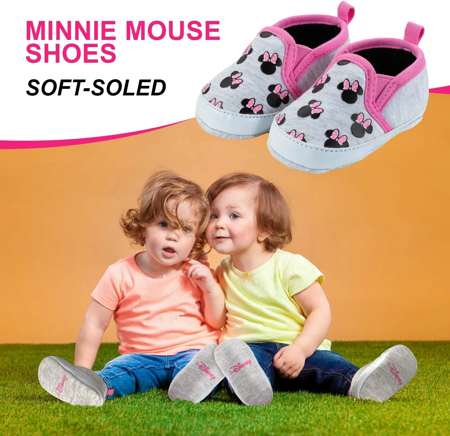 Disney Mickey Mouse Red and Black Infant Shoes
