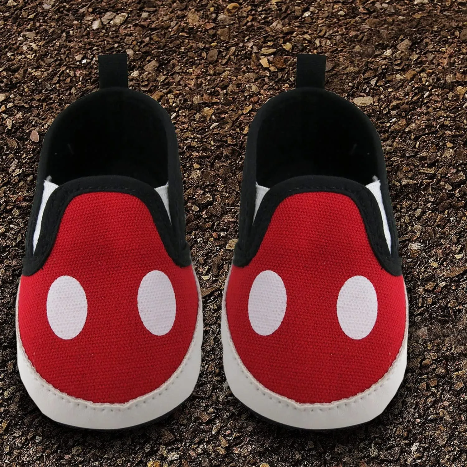 Disney Mickey Mouse Red and Black Infant Shoes