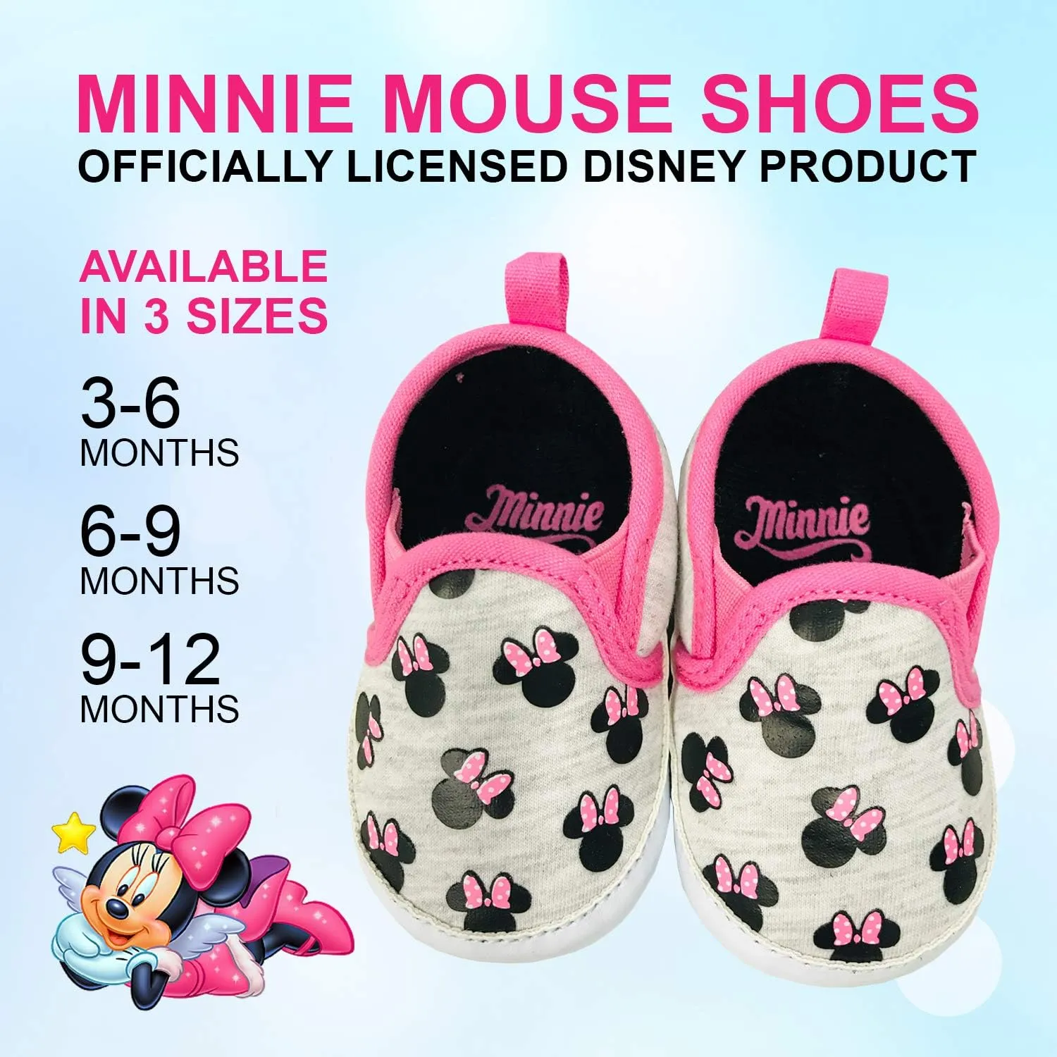Disney Mickey Mouse Red and Black Infant Shoes