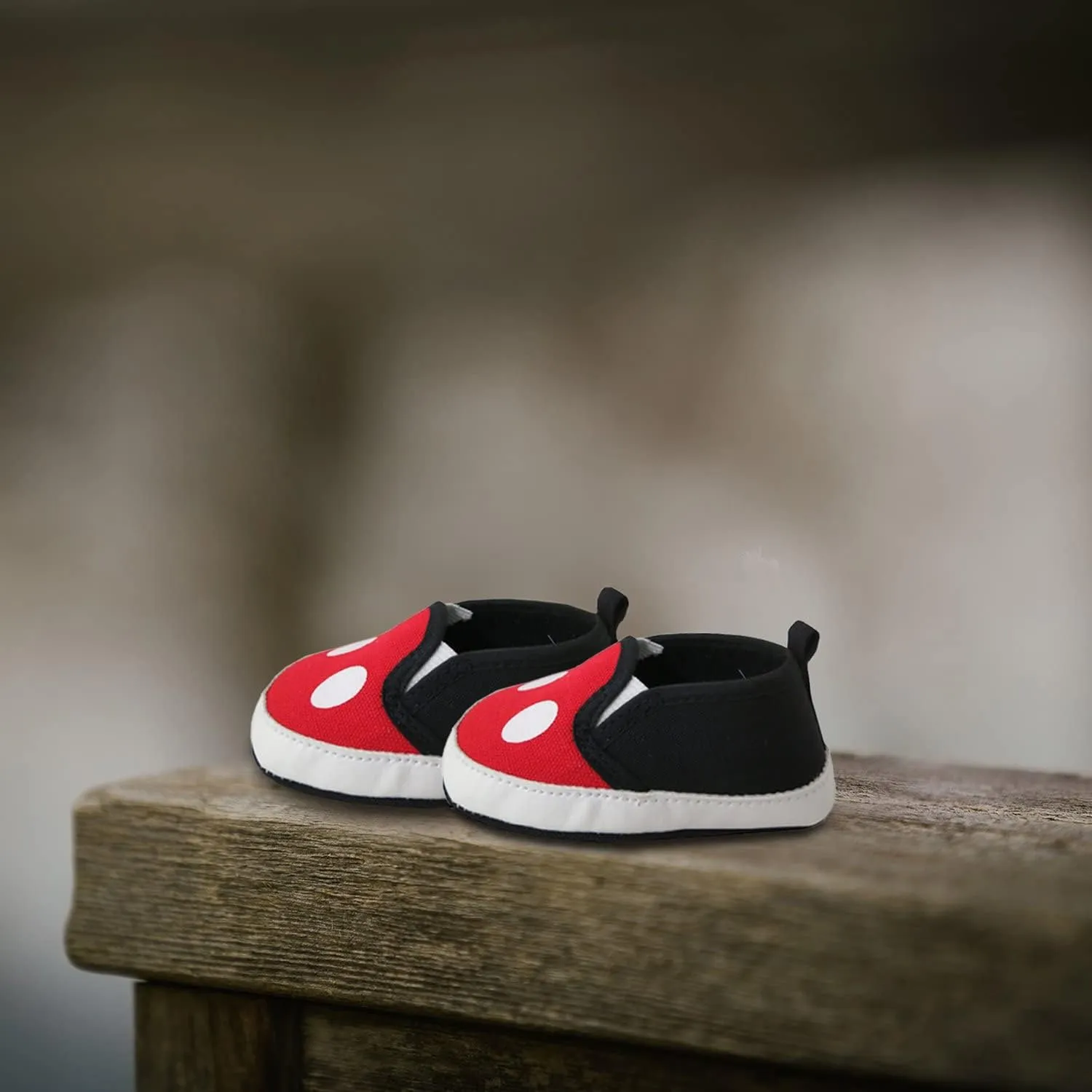 Disney Mickey Mouse Red and Black Infant Shoes