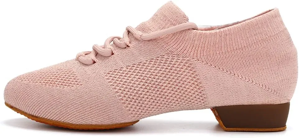 DKZSYIM Women's Standard Practice Social Dance Shoes Modern Jazz Ballroom Performance Pratice Dancing Shoes,Model SSZZX