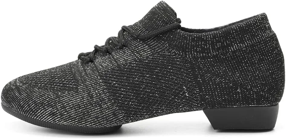 DKZSYIM Women's Standard Practice Social Dance Shoes Modern Jazz Ballroom Performance Pratice Dancing Shoes,Model SSZZX