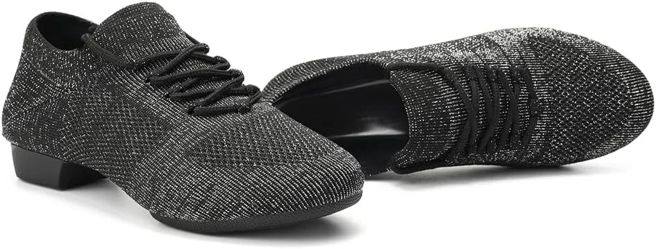 DKZSYIM Women's Standard Practice Social Dance Shoes Modern Jazz Ballroom Performance Pratice Dancing Shoes,Model SSZZX