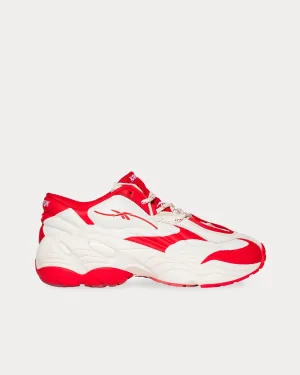 DMX Run 6 Modern White / Red Low Top Sneakers