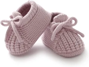 DovFanny Baby Booties Newborn Baby First Shoes Cozy Warm Knit Soft Booties for Toddler Infant Boy Girl