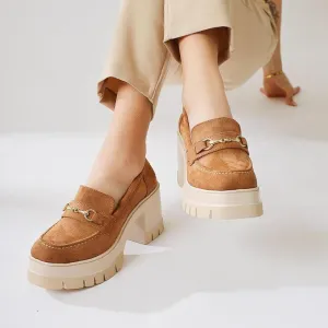 E5221 Thick-soled Retro Loafers