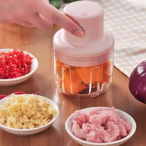 Electric Fruit Vegetable Onion Garlic Cutter Food Speedy Chopper