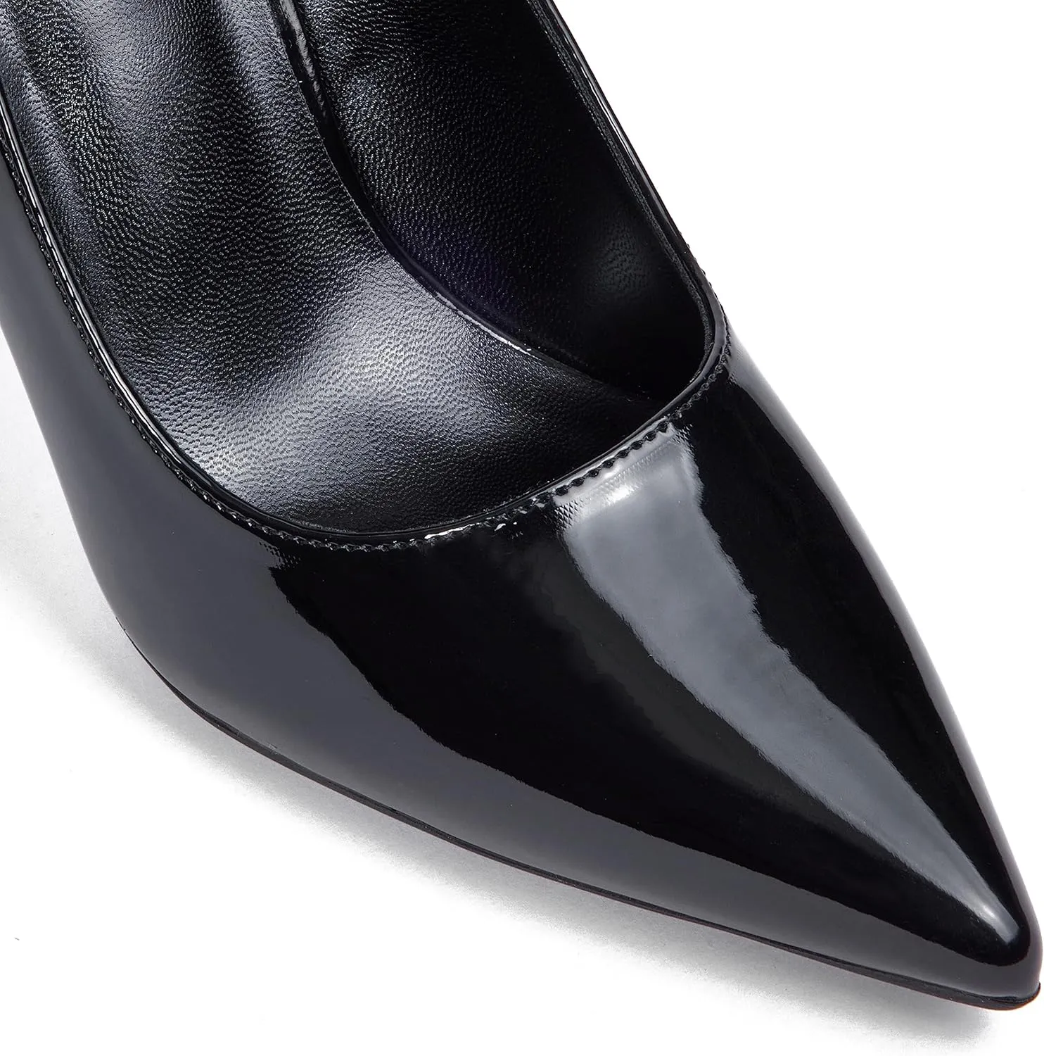 Elisabet Tang High Heels, Womens Pointed Toe Slip on Stilettos Party Wedding Pumps Basic Shoes