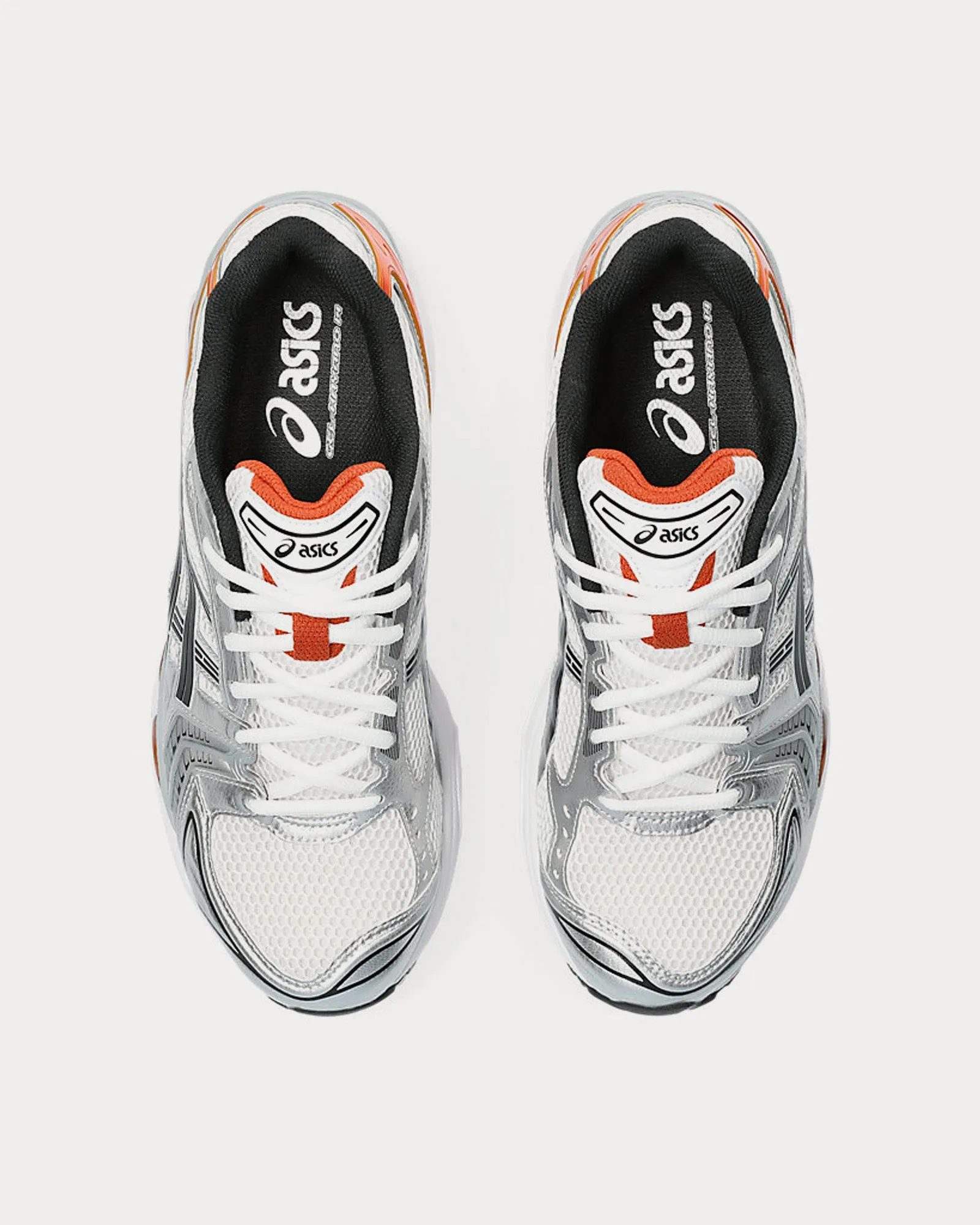 Gel-Kayano 14 White / Piquant Orange Low Top Sneakers