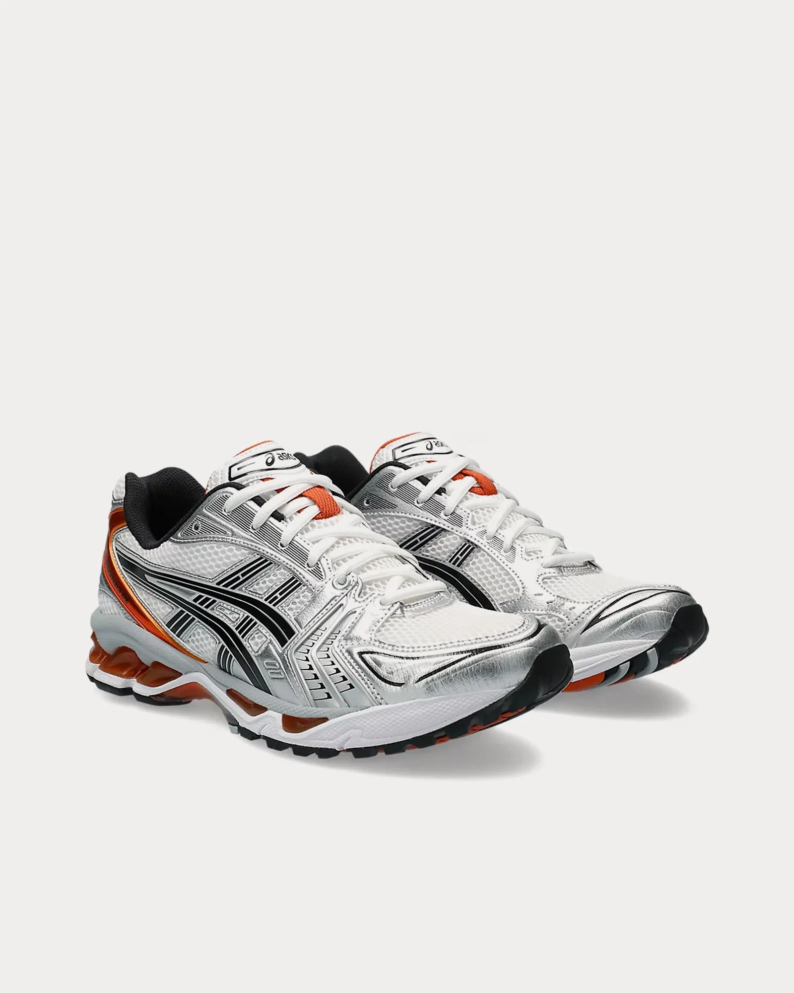 Gel-Kayano 14 White / Piquant Orange Low Top Sneakers