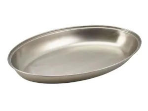Genware 1261 S/St. Oval Veg Dish 9" (11261)