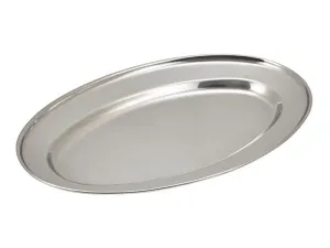 Genware 1564 S/St.Oval Flat 16"(11564) **