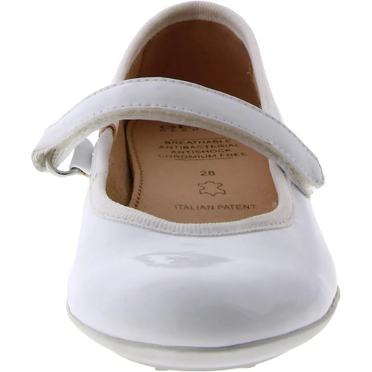 Geox Respira Girls Patent Flat Ballet Flats
