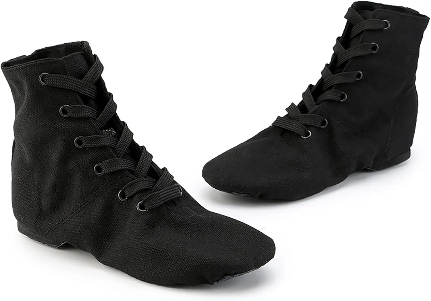 Girls Boys Ankle Boots Canvas Jazz Dancing Sneakers Ballet Dance Boots for Toddler Training Shoes Dancing Flat