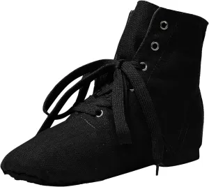 Girls Boys Ankle Boots Canvas Jazz Dancing Sneakers Ballet Dance Boots for Toddler Training Shoes Dancing Flat