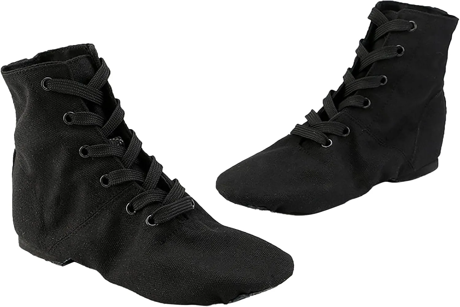 Girls Boys Ankle Boots Canvas Jazz Dancing Sneakers Ballet Dance Boots for Toddler Training Shoes Dancing Flat