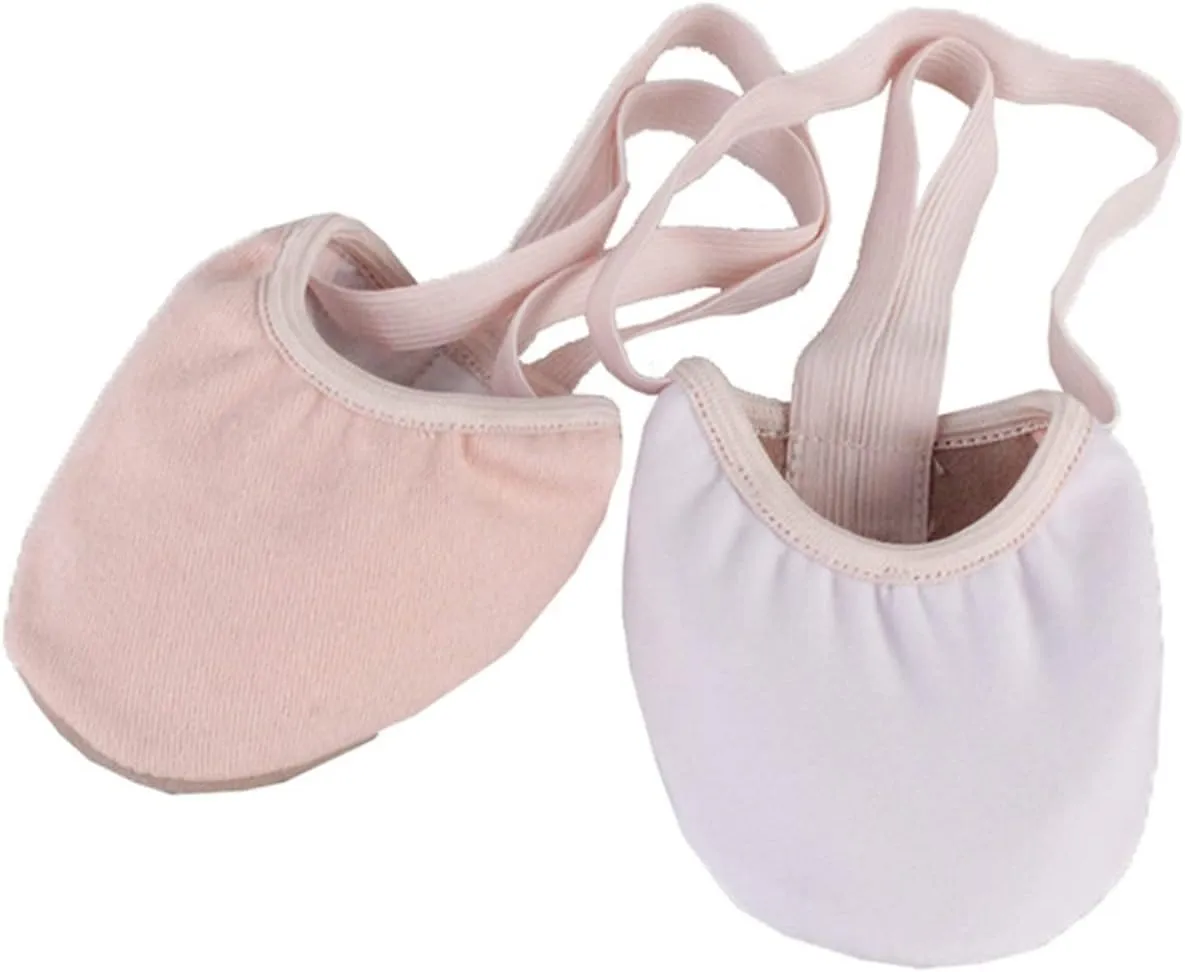 GLEAVI 2 Pairs Pantumblas De Mujer Shoes for Women Flats Womens House Slippers Zapatilla De Mujer Slippers for Women Contemporary Ballet Thong for Women Half Aldult Pointe Shoes