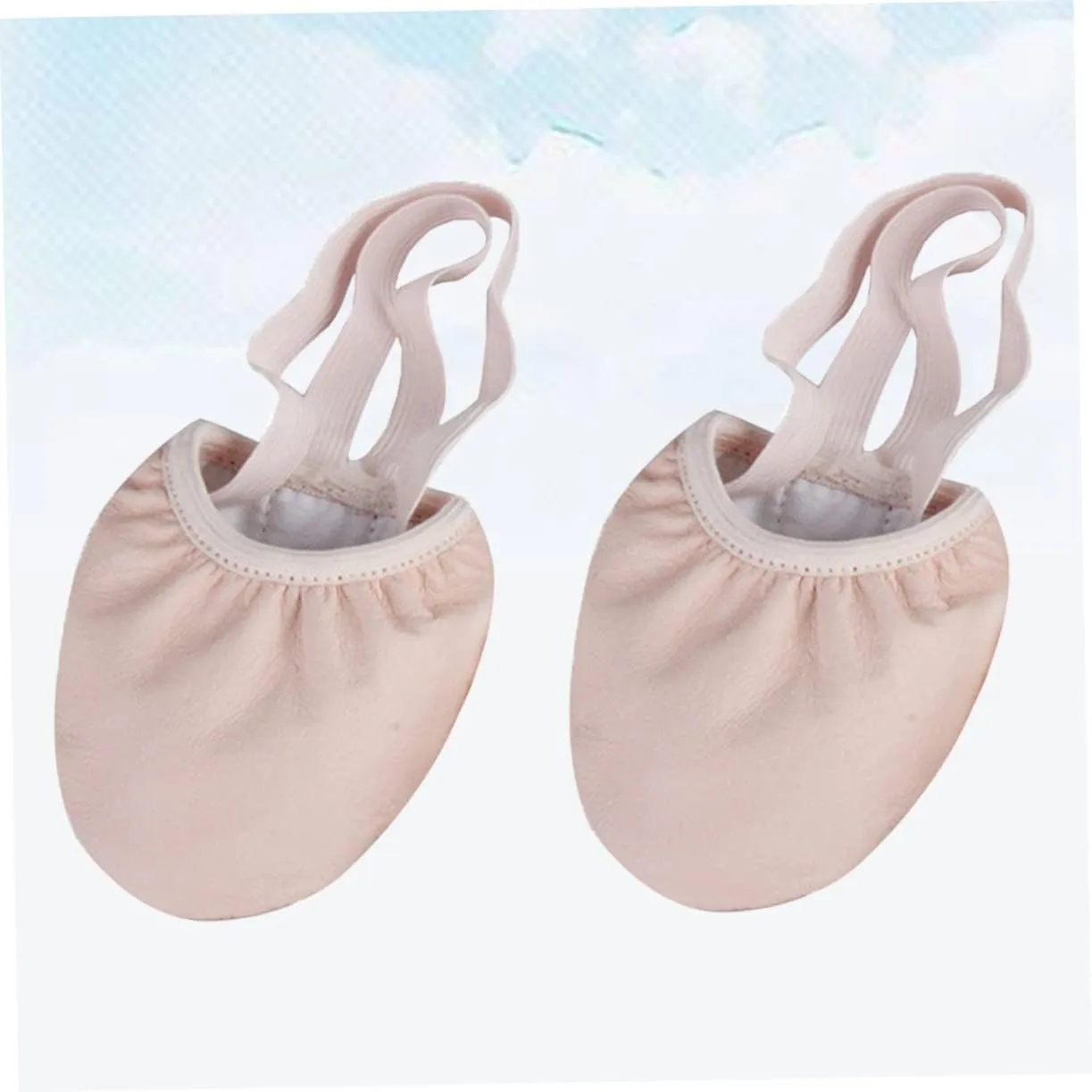 GLEAVI 2 Pairs Pantumblas De Mujer Shoes for Women Flats Womens House Slippers Zapatilla De Mujer Slippers for Women Contemporary Ballet Thong for Women Half Aldult Pointe Shoes