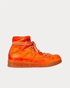 Grit Orange Mid Top Sneakers