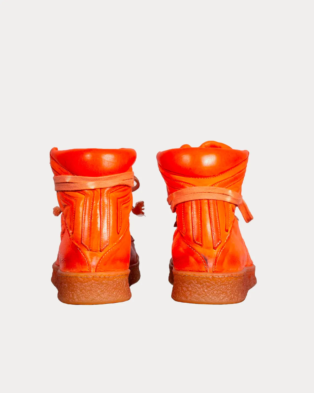 Grit Orange Mid Top Sneakers