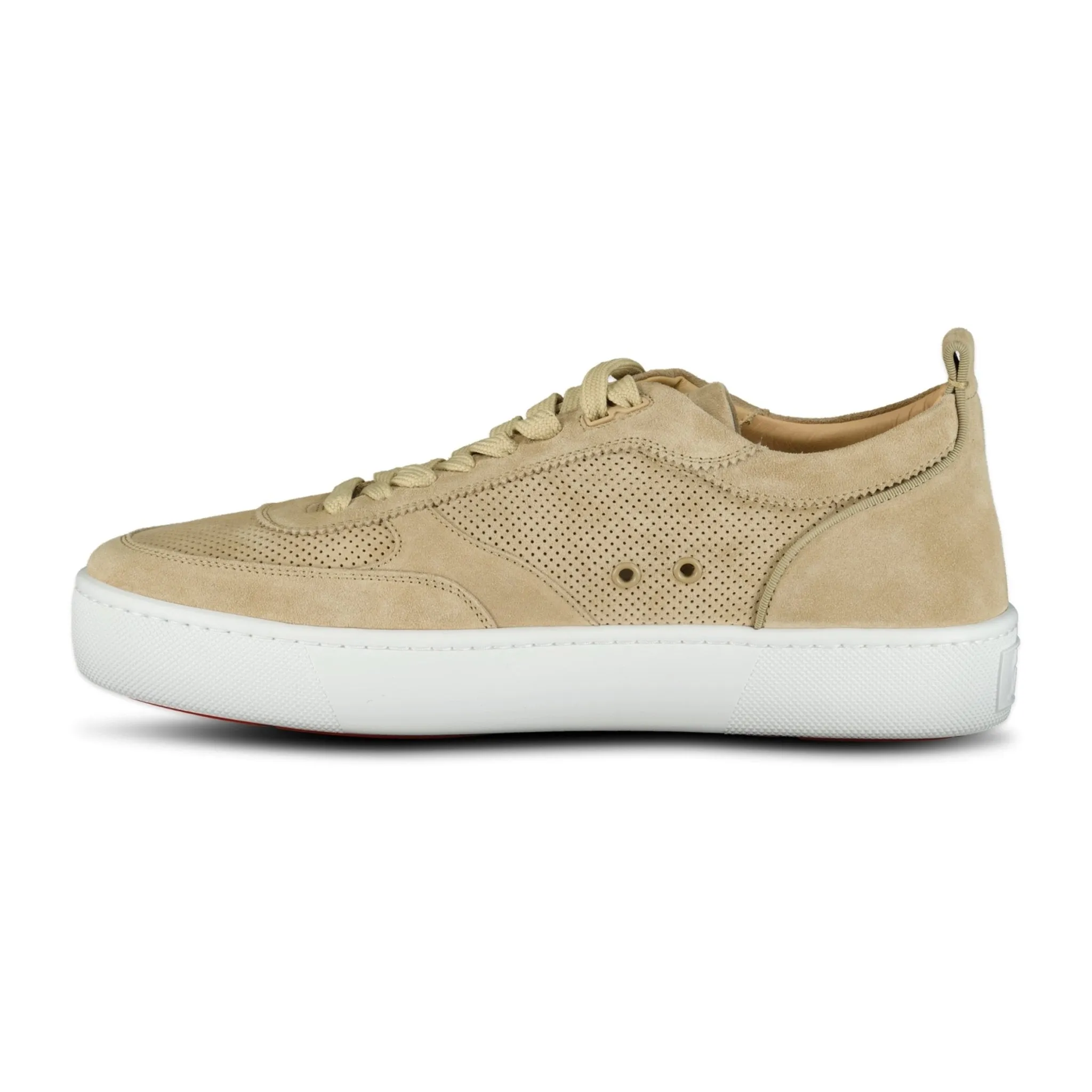 Happy Rui Suede Low Top Trainers Beige