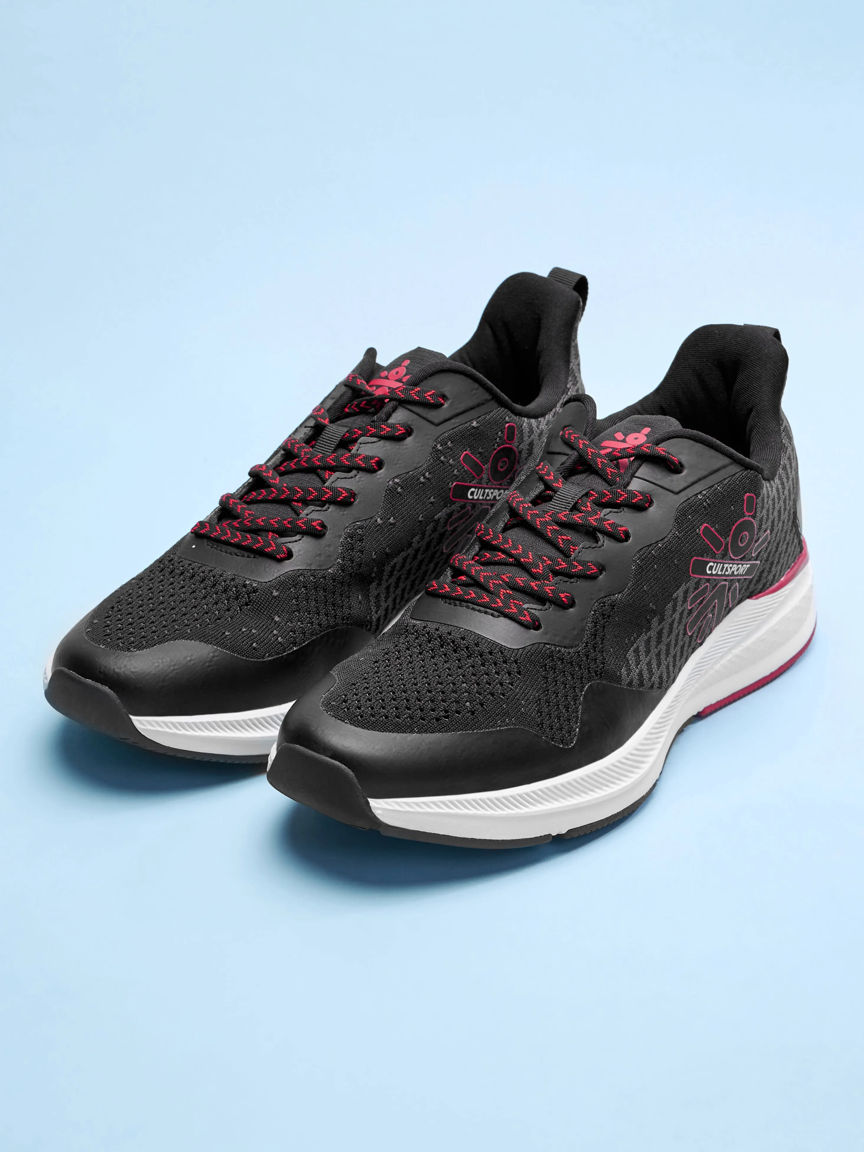 Hustle Men Running Shoes - Black