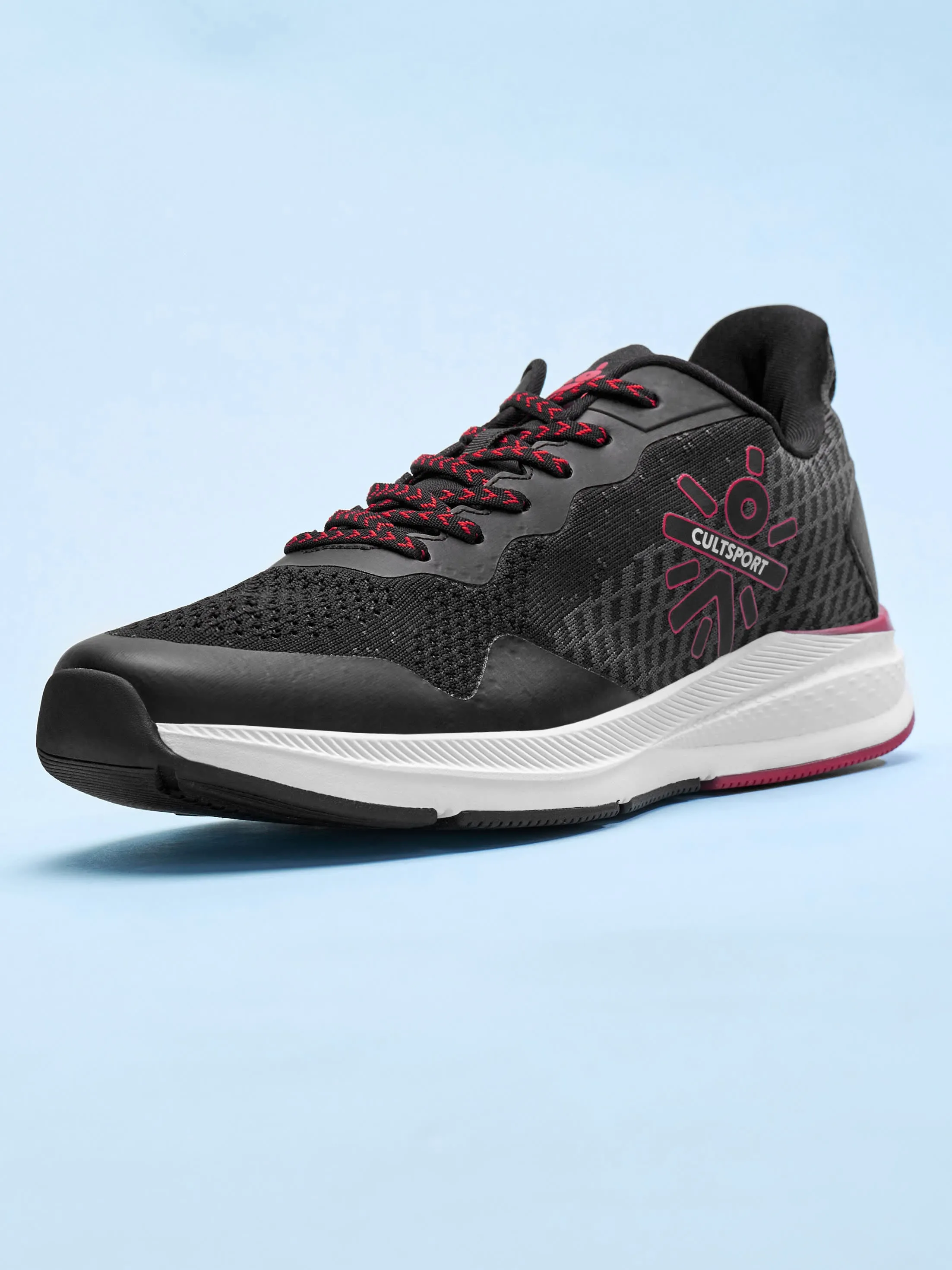 Hustle Men Running Shoes - Black