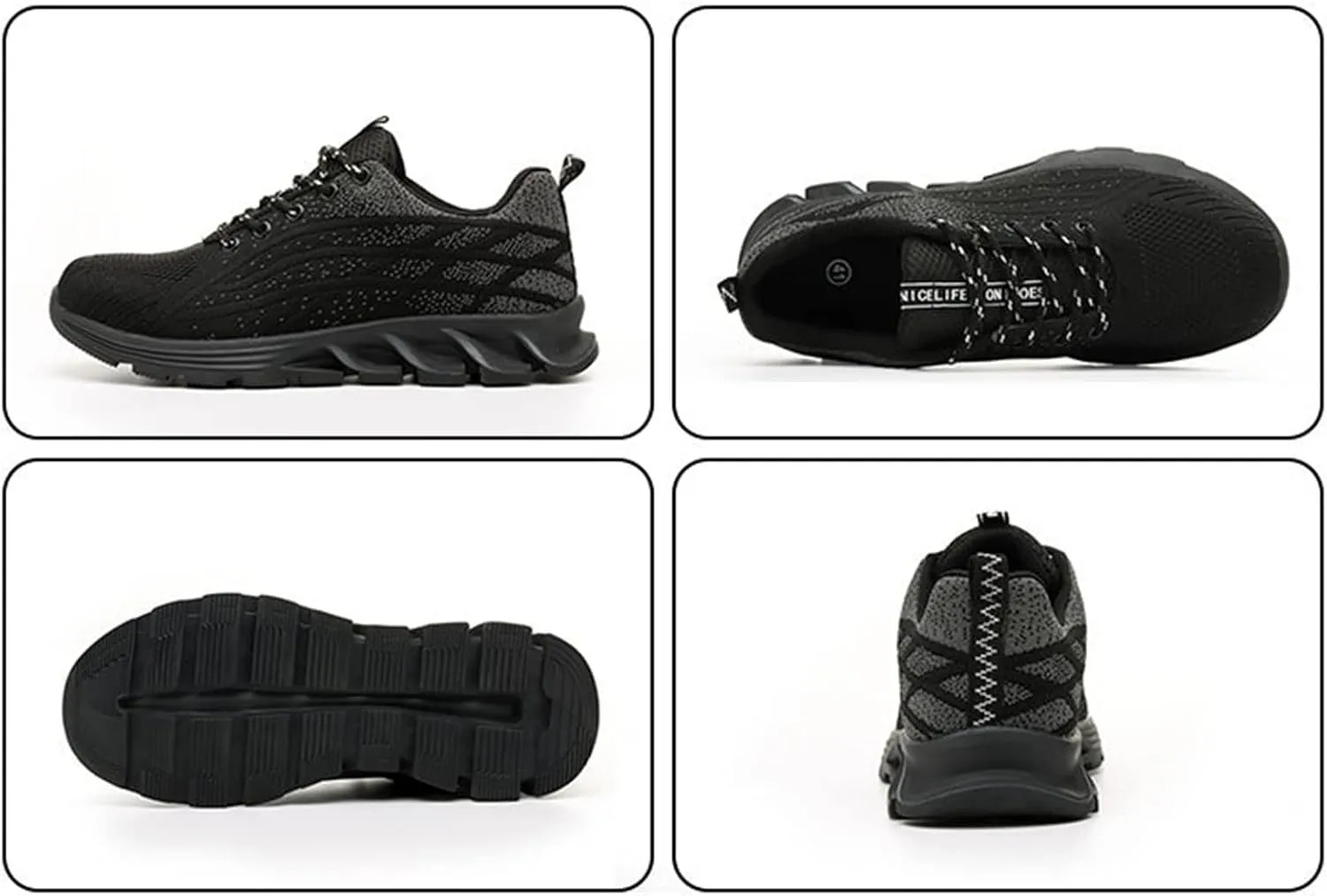 Indestructible Shoes for Women,for Industrial & Construction Site, Drivers, Factories, Kitchens, Gas Stations,